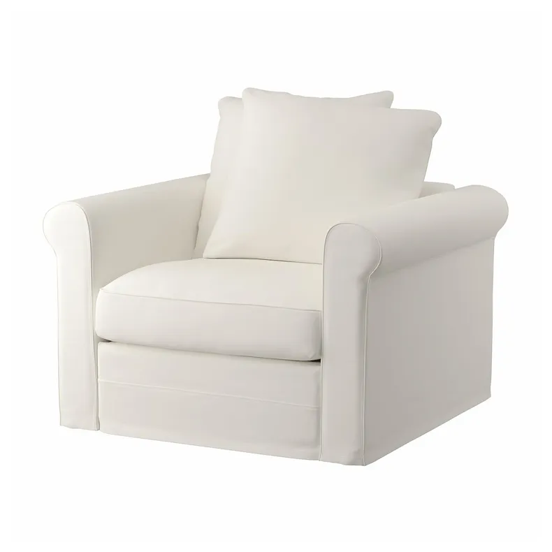 IKEA GRÖNLID ГРЕНЛІД, крісло, ІНСЕРОС білий 995.017.67 фото №1