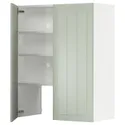 IKEA METOD МЕТОД, навесной шкаф д / вытяжки / полка / дверь, белый / светло-зеленый, 80x100 см 395.042.93 фото thumb №1