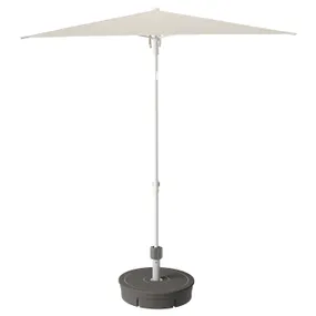 IKEA TVETÖ ТВЕТЁ, зонт от солнца, серый бежевый белый/гритто серый, 180 см 895.150.34 фото