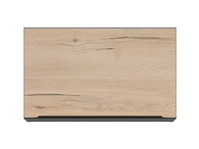 BRW Sole L6 60 см кухонный шкаф с распашным верхом дуб галифакс натуральный, Черный/дуб галифакс натур FM_GO_60/36_O-CA/DHN фото