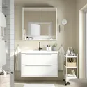 IKEA HAVBÄCK ХАВБЭКК, шкаф для раковины с ящиками, белый, 100x48x63 см 105.350.25 фото thumb №2