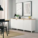 IKEA BESTÅ БЕСТО, комбінація д/зберіган з дверцятами, білий/Суттервікен/Каббарп білий, 180x42x76 см 293.877.65 фото thumb №2