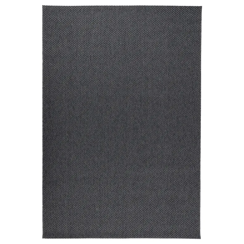 IKEA MORUM МОРУМ, килим, пласке плетіння, приміщ/вул, темно-сірий, 160x230 см 402.035.57 фото №1
