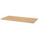 IKEA ANFALLARE АНФАЛЛАРЕ / ADILS АДІЛС, письмовий стіл, бамбук / темно-сірий, 140x65 см 794.176.99 фото thumb №2