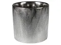 BRW Кришка для керамічного вазона Hugo срібляста 082640 фото thumb №1