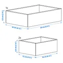 IKEA UPPDATERA УППДАТЕРА, коробка, набір із 3 шт., сірий 205.441.85 фото thumb №4