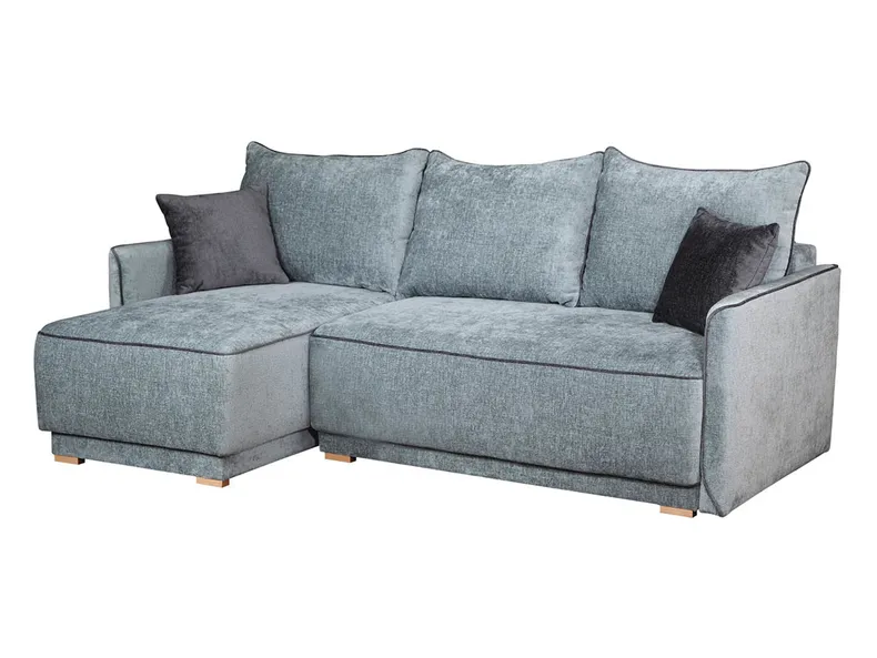BRW Кутовий розкладний диван Oso з ящиками для зберігання сіра тканина, Perfect Harmony 72 / Perfect Harmony 90 NA-OSO-LEWY-G1_BB676C фото №2