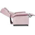 Кресло реклайнер бархатное MEBEL ELITE SIMON Velvet, розовый фото thumb №6