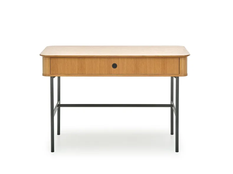 Письмовий стіл HALMAR SMART b-1 117x58 см, дуб натуральний/чорний фото №5