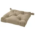 IKEA MALINDA МАЛІНДА, подушка на стілець, бежевий, 40/35x38x7 см 105.715.70 фото thumb №1