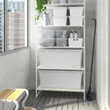 IKEA SOCKERBIT СОККЕРБІТ, коробка для зберігання з кришкою, білий, 38x76x30 см 405.220.88 фото thumb №6