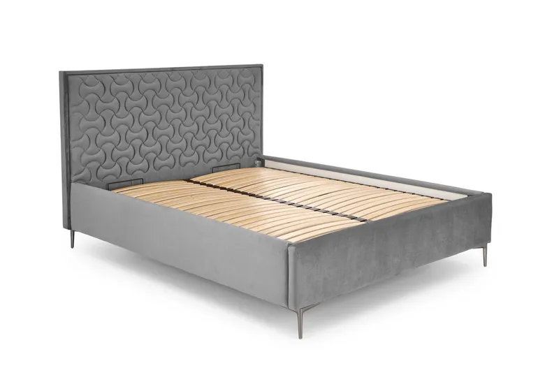 Узголів'я ліжка HALMAR MODULO W2 160 см сірого кольору. Моноліт 85 фото №2