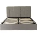 Кровать двуспальная бархатная MEBEL ELITE PANAMA Velvet, 160x200 см, Серый фото thumb №10