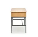 Письмовий стіл HALMAR SMART b-1 117x58 см, дуб натуральний/чорний фото thumb №3