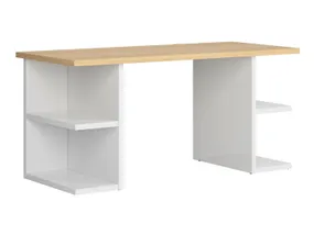Письменный стол BRW Nandu, 160х70 см, белый глянцевый/дуб польский BIU/160-BIP/DP фото