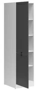 BRW Базовый шкаф для кухни Junona Line высотой 50 см слева графит, белый/графит D2D/50/195_L-BI/GF фото thumb №3