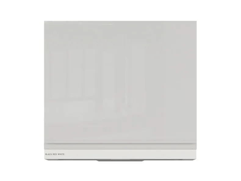 BRW Одиночна кухонна шафа 60 см з витяжкою світло-сірий глянець, альпійський білий/світло-сірий глянець FH_GOO_60/50_O_FL_BRW-BAL/XRAL7047/BI фото №1