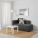 IKEA BYGGET БЮГГЕТ, козетка/диван-кровать, Книса/темно-серый с мусорным ведром 605.030.84 фото thumb №2