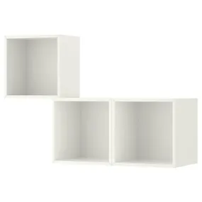 IKEA EKET ЕКЕТ, настінна комбінація шаф, білий, 105x35x70 см 292.862.81 фото
