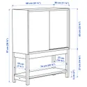 IKEA IVAR ИВАР, стеллаж с раздвижными дверцами, сосна, 80x30x97 см 294.946.47 фото thumb №3