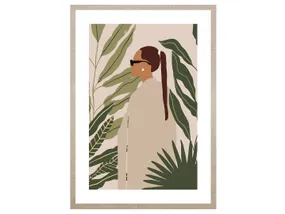 BRW Картина Женщина в джунглях 50x70 см 093120 фото