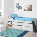 IKEA SLÄKT СЛЕКТ, каркас ліжка відд д / зберіг+рейк осн, білий, 90x200 см 292.919.56 фото thumb №6