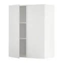 IKEA METOD МЕТОД, навісна шафа з полицями / 2 дверцят, білий / стенсундський білий, 80x100 см 494.626.88 фото thumb №1
