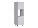 BRW Кухонный шкаф для встраиваемого духового шкафа Verdi высотой 60 см правый светло-серый матовый, греноловый серый/светло-серый матовый FL_DPS_60/207_P/P-SZG/JSZM фото thumb №2