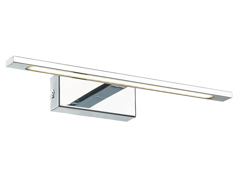 BRW Светодиодный металлический настенный светильник для ванной комнаты Lamiena серебристый 083991 фото №1