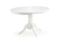 Кухонній стіл HALMAR WILLIAM 90-124x90 см білий фото thumb №4