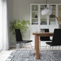 IKEA LILLÅNÄS ЛІЛЛОНЕС, стілець, хромований/БОМСТАД чорний 705.347.54 фото thumb №2