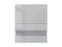 Кухонна шафа BRW Top Line 60 см з навісною вітриною глянцевий сірий, гренола сірий / глянцевий сірий TV_G2O_60/72_OV/O-SZG/SP фото