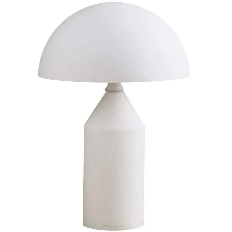 BRW Настольная лампа белая 35 см молочное стекло BELFUGO 5904323448714 фото №1