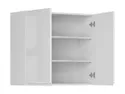 BRW Двухдверный верхний кухонный шкаф Sole 80 см белый глянец, альпийский белый/глянцевый белый FH_G_80/72_L/P-BAL/BIP фото thumb №3