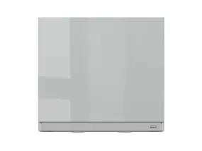 BRW Кухонный гарнитур Top Line 60 см с вытяжкой наклонный серый глянец, серый гранола/серый глянец TV_GOO_60/50_O_FL_BRW-SZG/SP/IX фото