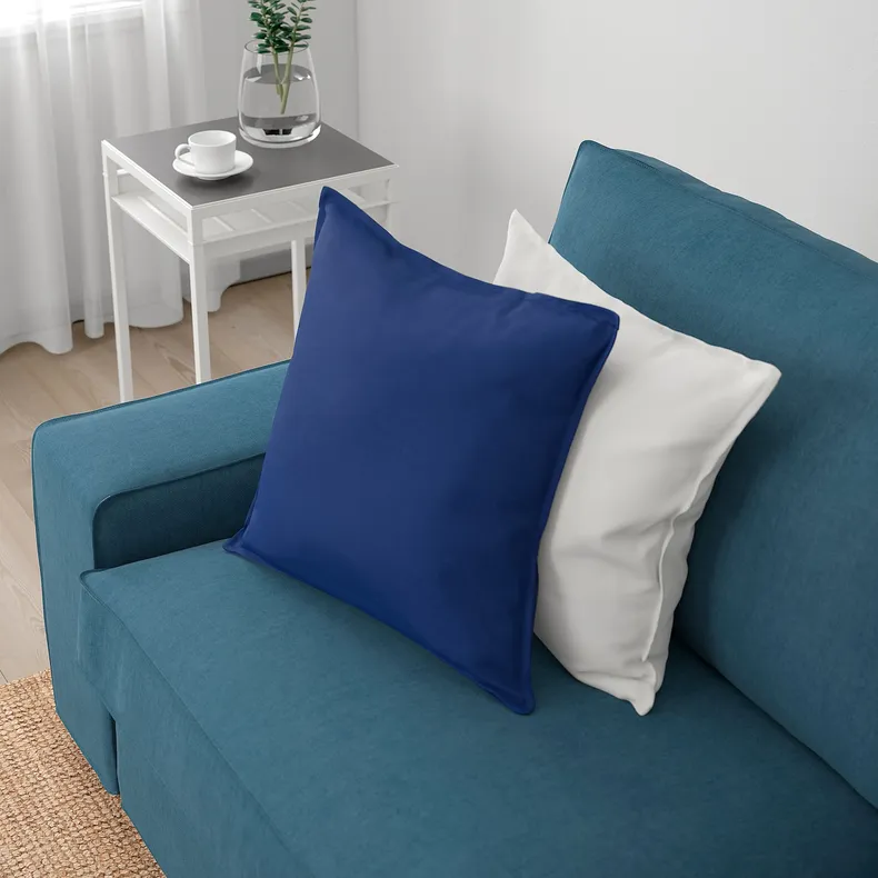 IKEA KIVIK КІВІК, 4-місний диван із кушеткою, Талміра блакитна 294.847.85 фото №2