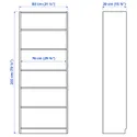 IKEA BILLY БІЛЛІ, книжкова шафа, білий, 80x40x202 см 904.019.32 фото thumb №3