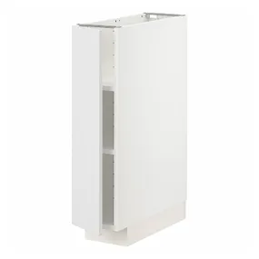 IKEA METOD МЕТОД, підлогова шафа з полицями, білий / стенсундський білий, 20x60 см 594.655.30 фото