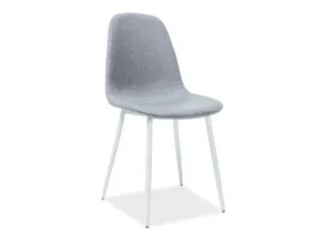 Кухонный стул SIGNAL FOX B, серый / белый фото
