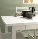 IKEA NORDVIKEN НОРДВІКЕН, розкладний стіл, білий, 210 / 289x105 см 403.687.13 фото thumb №4