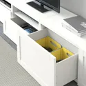 IKEA BESTÅ БЕСТО, шкаф для ТВ, комбин / стеклян дверцы, Белое / Ханвикенское белое прозрачное стекло, 240x42x231 см 894.123.52 фото thumb №6