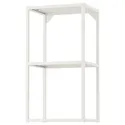 IKEA ENHET ЕНХЕТ, настінний каркас з поличками, білий, 40x30x75 см 904.489.44 фото thumb №1