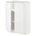 IKEA METOD МЕТОД, підлогова шафа з полицями / 2 дверцят, білий / РІНГХУЛЬТ білий, 60x37 см 994.629.02 фото thumb №1