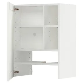 IKEA METOD МЕТОД, настінн шаф д / витяжки з полиц / дверц, білий Енкопінг / білий імітація дерева, 60x80 см 495.044.43 фото