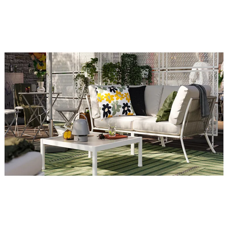 IKEA SEGERÖN СЕГЕРЁН, садовый столик, белый / бежевый, 73x73 см 405.107.97 фото №10