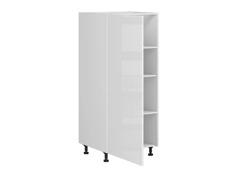 Шафа кухонна для вбудованого холодильника BRW Tapo Special 60 см ліва біла екрю, альпійський білий/екрю білий FK_DL_60/143_L-BAL/BIEC фото №3
