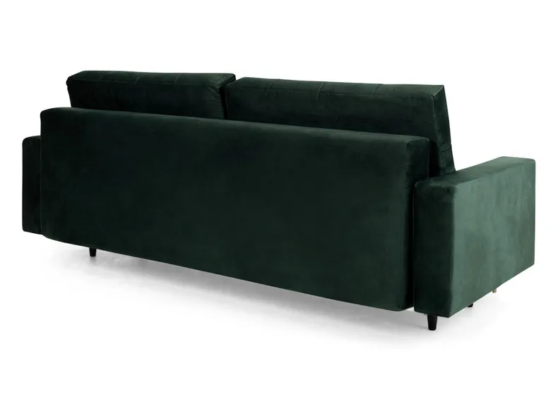BRW Трехместный диван-кровать Belmira с велюровым ящиком зеленого цвета, Ривьера 38 Зеленый SO3-BELMIRA-LX_3DL-GR1_BA42EB фото №3