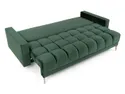 BRW Трехместный диван-кровать Belmira с велюровым ящиком зеленого цвета, Ривьера 38 Зеленый SO3-BELMIRA-LX_3DL-GR1_BA42EB фото thumb №5