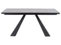 Стол обеденный раскладной SIGNAL SALVADORE, кремовый мат / черный мат, 90x160 фото thumb №3