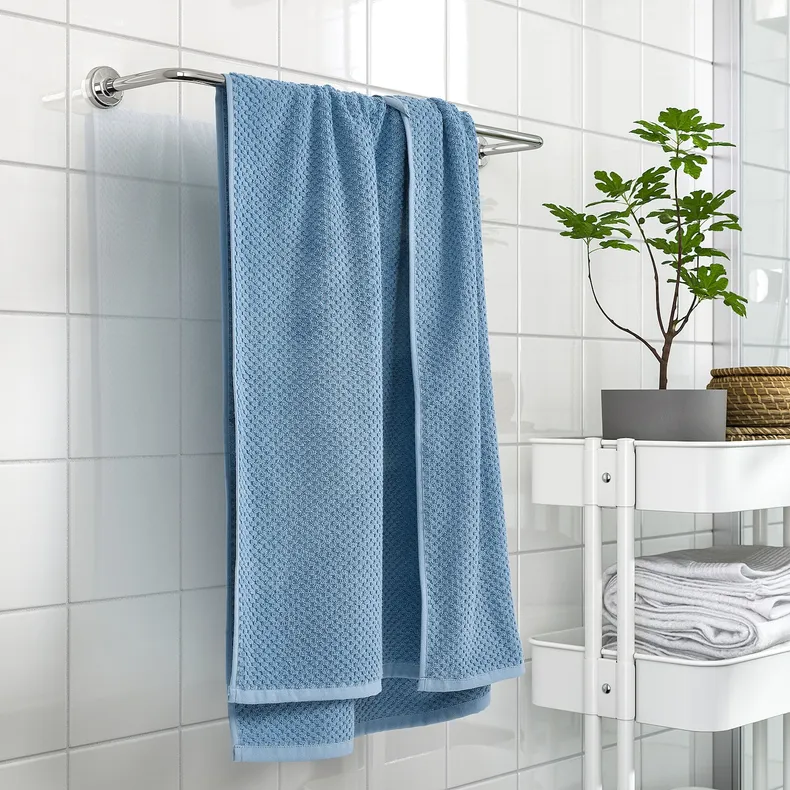IKEA GULVIAL ГУЛВІАЛ, банний рушник, Темний сіро-блакитний, 70x140 см 105.797.07 фото №3